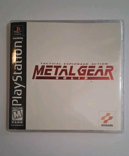 Metal Gear Solid- Playstation I (1998, Konami) Black Label. •Read Description•