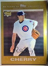 2007 Topps Update Gold #163 Rocky Cherry Rookie Card 1006/2007. rookie card picture