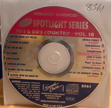 SC8561 70'S 80'S COUNTRY SOUND CHOICE KARAOKE LOT WIRTZ