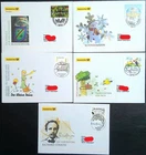 Federal Republic of Germany 5 x Jewelry-FDC ESST Berlin 2013 - 2014 Germany Exclusive Run
