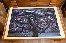 ALIEN Space Blue Variant Screen Print Poster #46/84 By Ise Ananphada