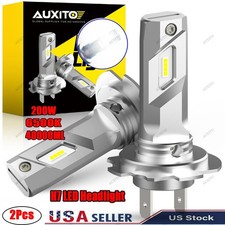 2x H7 Led Headlight Bulb Kit High Low Beam 40000lm Super Bright 6500k White 200w 2x H7 Led Headlight Bulb Kit High Low Beam 40000lm Super Bright 6500k White 200w