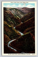 CO Clear Creek Canyon View Windy Point Lariat Trail Lookout Mountain Postcard