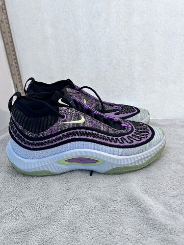 Nike Men’s Cosmic Unity 3 Basketball Black Purple/Yellow Size 8.5 Condition 9/10 - Picture 3 of 6
