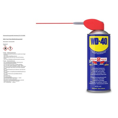 WD-40 400ml FÜR SMART STRAW MULTIFUNKTIONSPRODUKT VIELZWECK SPRAY ROSTLÖSER