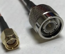 TNC male to SMA male 10ft RG174 Pigtail Jumper Cable High Quality USA shipping