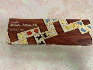 wooden animal dominoes