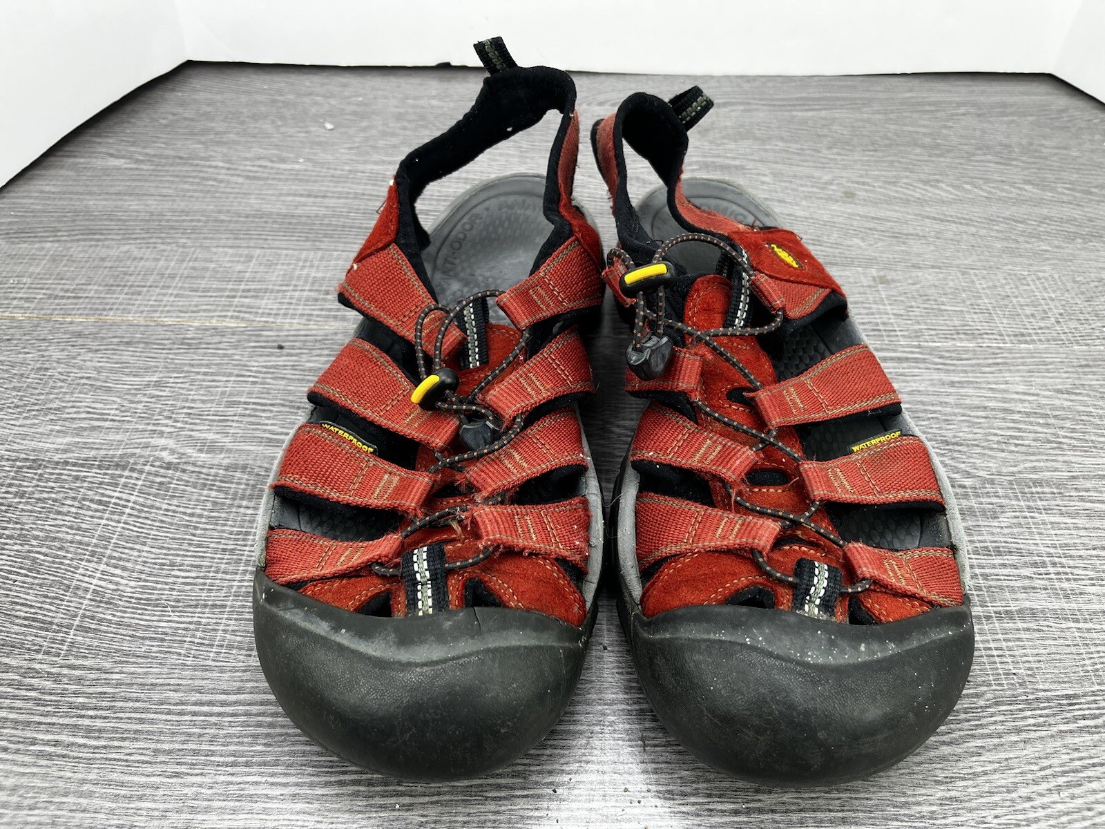 Sandali Keen donna Newport H2 US 12 12 5 rossi impermeabili escursionismo scarpe acqua uomo