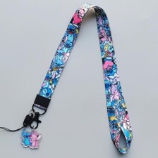 Lot 10pcs stitch Acrylic pendant Lanyard Mobile Phone ID Card KeyChain Holder