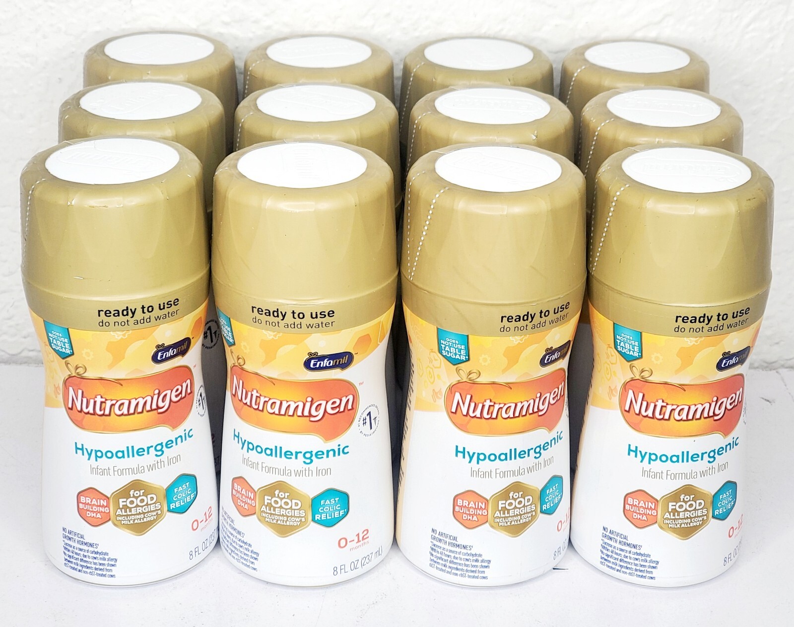 Enfamil Nutramigen Hypoallergenic Ready to Feed Infant Formula 8 oz, 12 Bottles