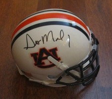 GUS MALZAHN HAND SIGNED AUBURN TIGERS MINI HELMET W/COA