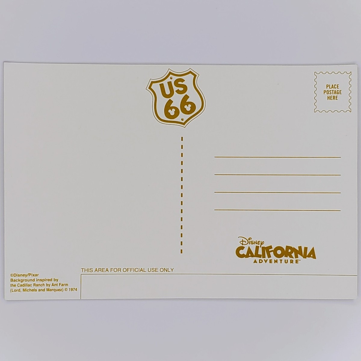 Disney California Adventure Postcard Radiator Springs Ornament