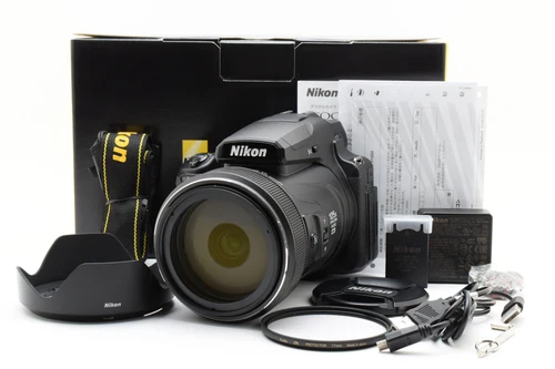 [Top MINT w / Box] Nikon COOLPIX P1000 16MP 125x Digital Camera Black From JAPAN