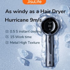 Portable Handheld Fan: 100 Speeds, Mini Bladeless USB Rechargeable Eyelash Fan