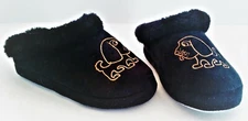NEW EASY USA Boy's Black Fleece Lined Clog Slippers Shoes M