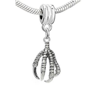 Bird Eagle Claw Dangle Charm European Bead Compatible for Most European Snake Ch