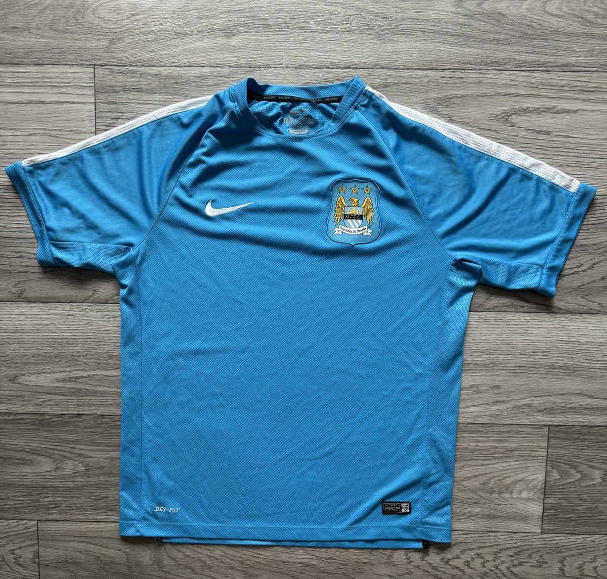 ウェア NIKE 2014 Manchester City uniform M MAN CITY NIKE 2014/2015 FOOTBALL HOME JERSEY #10 AGUERO SIZE “L