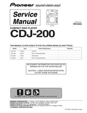 Service manual for Pioneer CDJ-200