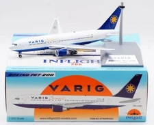 Inflight IF762VR1223 Varig Boeing 767-200 PP-VNP Diecast 1/200 Model Airplane
