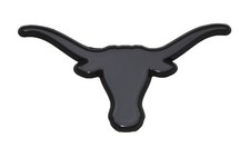 University of Texas Longhorn Black Metal Auto Emblem