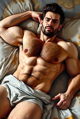 Original gay LGBTQ art giclée painting ''Antonio 1'' artist signed & numbered