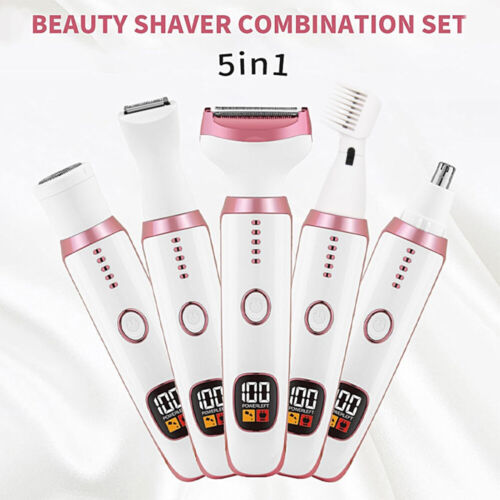 5-In-1,Elektrischer Rasierer Intimbereich Elektrischer Damenrasierer für Frauen - Bild 5 von 19