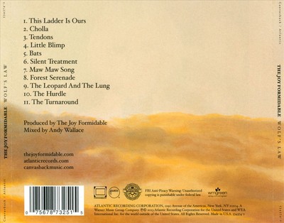 THE JOY FORMIDABLE WOLF'S LAW NEW CD