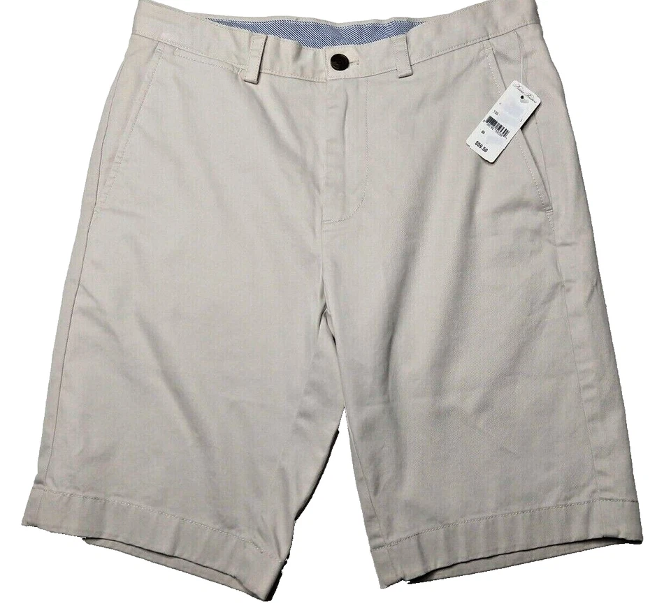 Pantalones Cortos Brooks Brothers Para Hombre 30W 10" Beige Bermudas Chino⛳ Logo