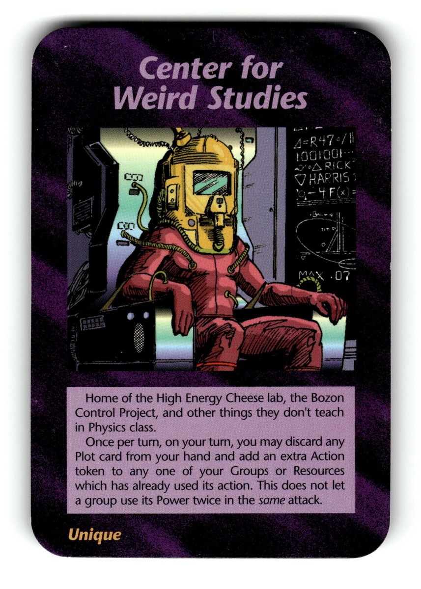 Center for Weird Studies card Unlimited INWO Illuminati New World