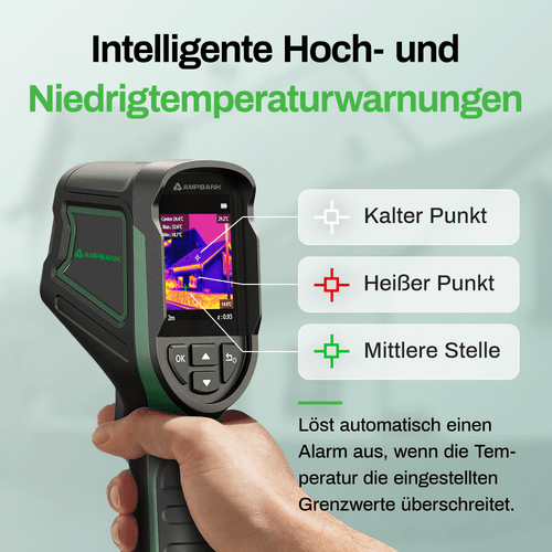 NEU AMPBANK H128 Infrarot-Wärmebildkamera Wärmebildkamera IR Auflösung 2,4“ LCD - Bild 5 von 9