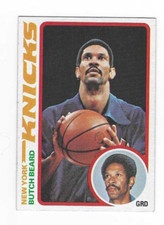 1978-79 TOPPS BUTCH BEARD #17 NEW YORK KNICKS