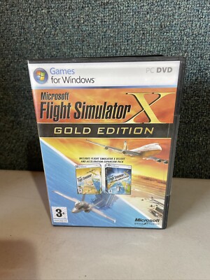Microsoft Flight Simulator X Gold Edition PC Windows With Acceleration Expansion