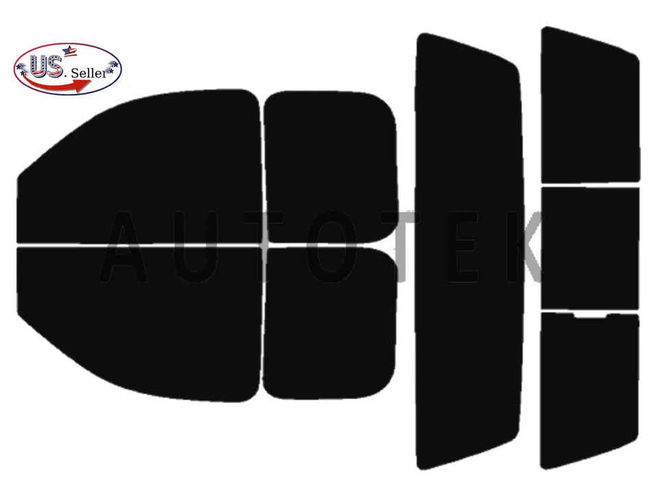 Película de ventana precortada para Chevy Silverado 1500 cabina extendida 2007-13 cualquier tono de tinte Foto 2 de 4