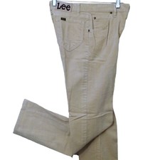 Vintage 80s Lee M.R. Brushed Velvet Pants Lady-M 8 High Waist Straight Leg Tan