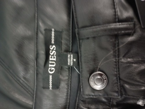 Guess Soto Faux Leather Skinny Pants Women's Size 4 Jet Black $98 - Picture 9 of 9