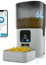 5G Wifi Automatic Cat Feeders: Smart Automatic Cat Food Dispenser with Slow. B2