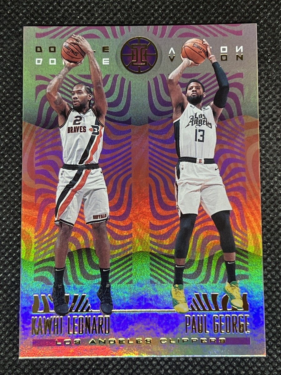 2019-20 Panini Illusions KAWHI LEONARD/PAUL GEORGE #17 DOUBLE VISION LA  Clippers