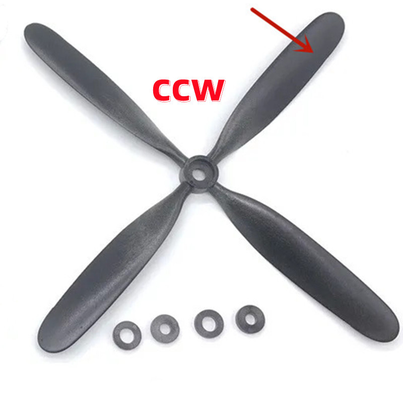 RC Plane Part 10.5*8 4 Blade CW & CCW Propeller for Dynam B26, P61 ...