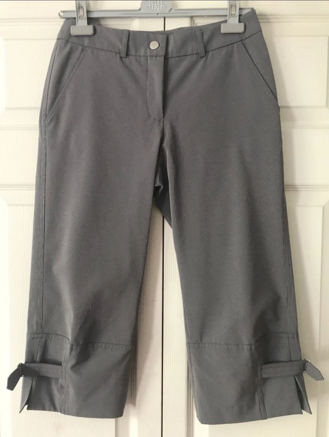 Emporio Armani Authentic Women Capri Pants Gray Trousers