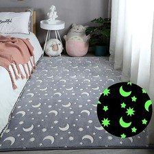 Eanpet Large Playroom Rug for Kids Glow in The Dark Star Area Rugs for Boys G...