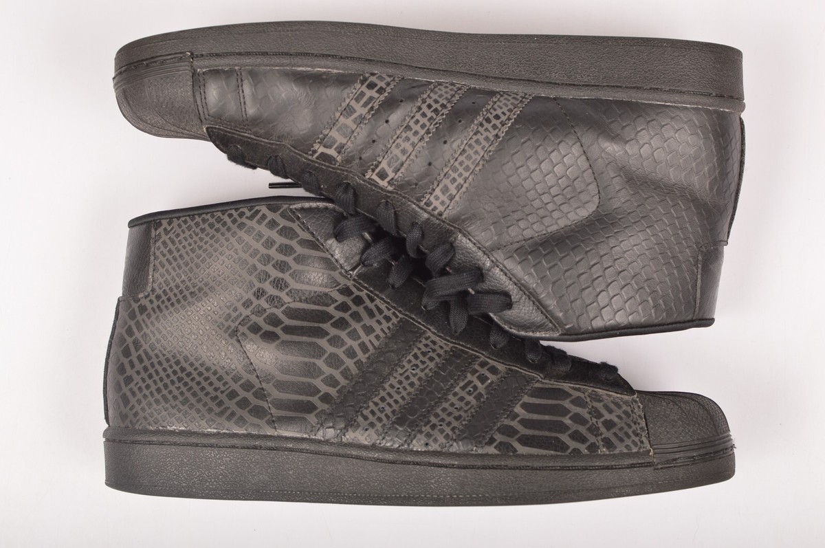 Adidas Pro Model Snakeskin Triple Black S85960 Trainers Shoes Size 