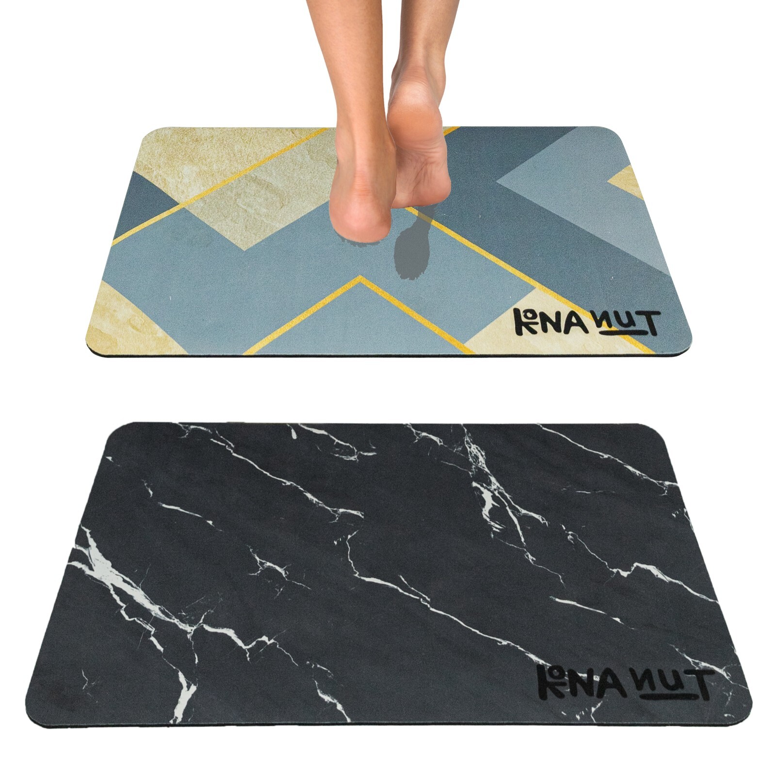 Bath Mat 2 pieces, stone Diatomaceous Bath Mat Nonslip, quick dry bathroom rugs eBay