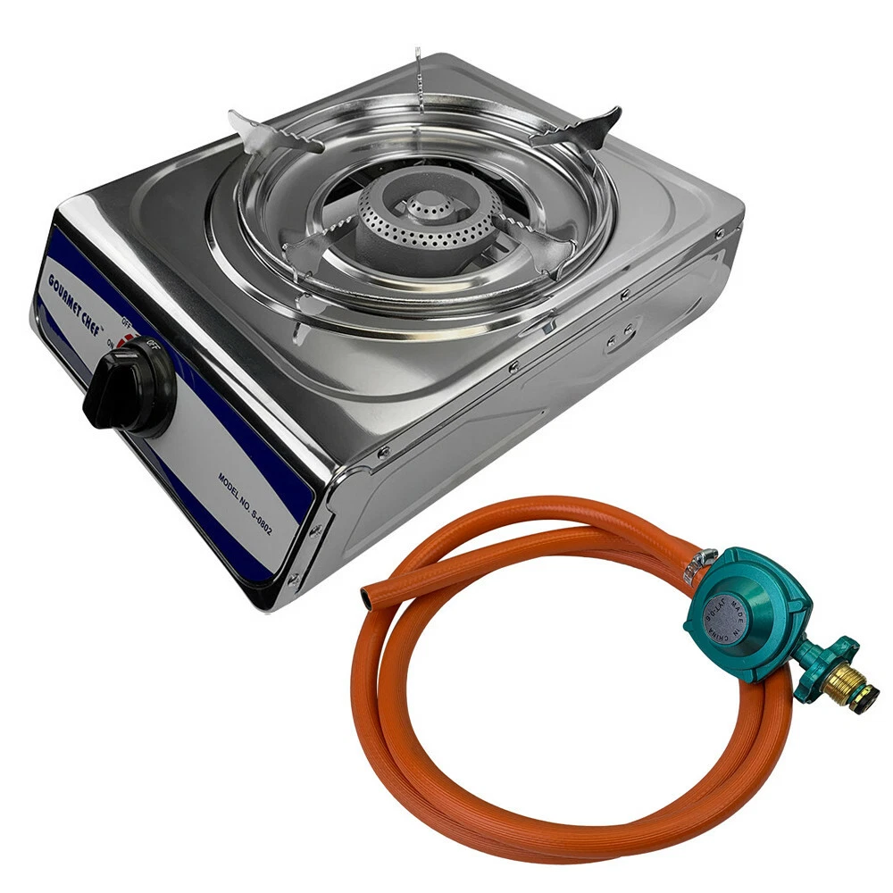 Portable Gas Camping Stove,Single Burner Propane Stove 10000 BTU,Stainless  Steel | eBay
