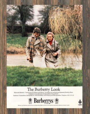 Burberry - Burberrys of London - Reklame Werbeanzeige Original-Werbung 1981 (1)