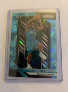2018-19 Panini Prizm Devonte Graham Blue Cracked Ice /99 Rookie RC SP Hornets
