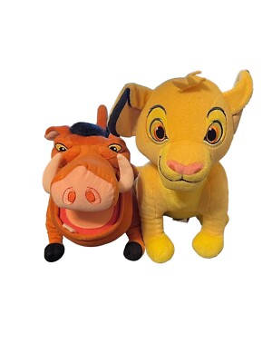 Disney Lion King Pumbaa Simba Set Plush Stuffed Animal Set Soft Toy Lot