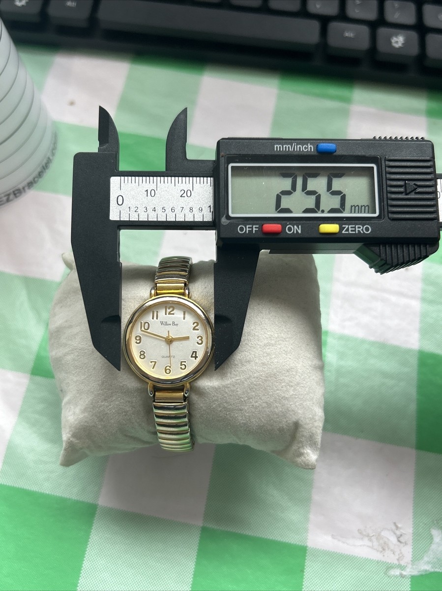 Montre Femme Vintage Willow Bay - Cadran Rectangulaire Argenté, Quartz, Pile Neuve, Occasion
