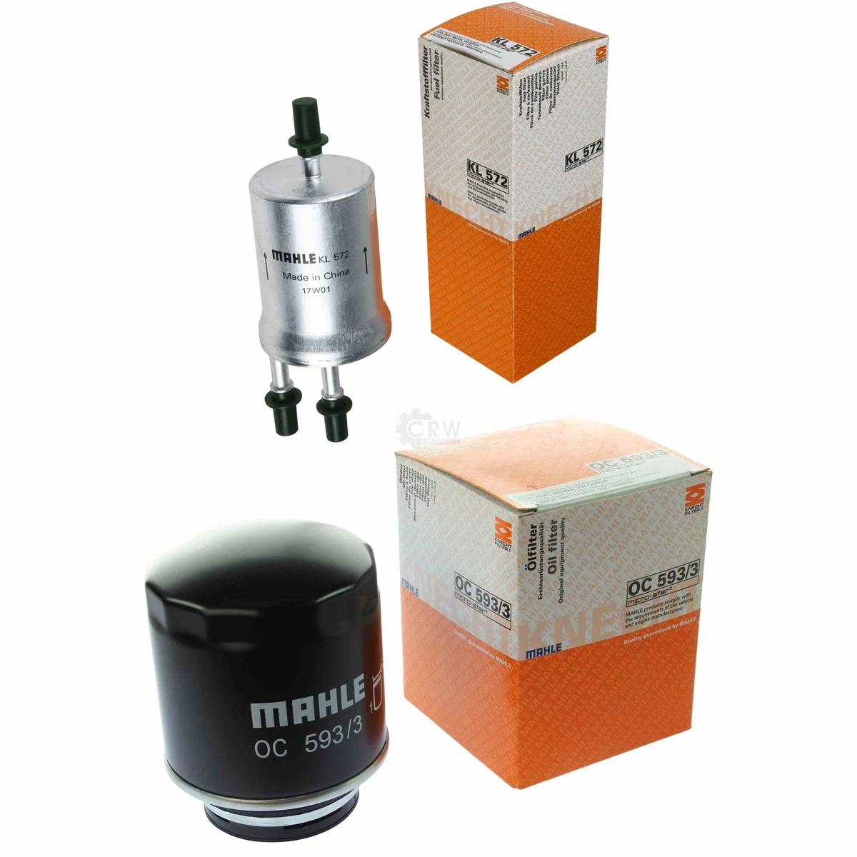 MAHLE KNECHT Set Filterpaket Kraftstofffilter KL 572 lfilter OC