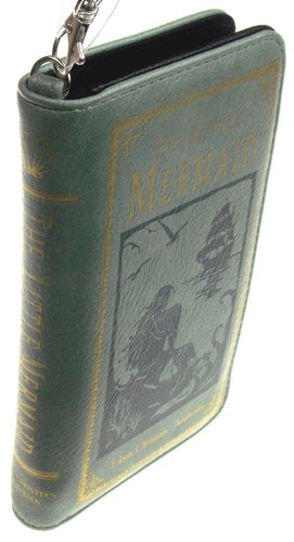 Die kleine Meerjungfrau Anderson Buch Geldbörse Reißverschluss Kalbsleder Geschenk Geldbörse Zitat grün - Bild 2 von 4
