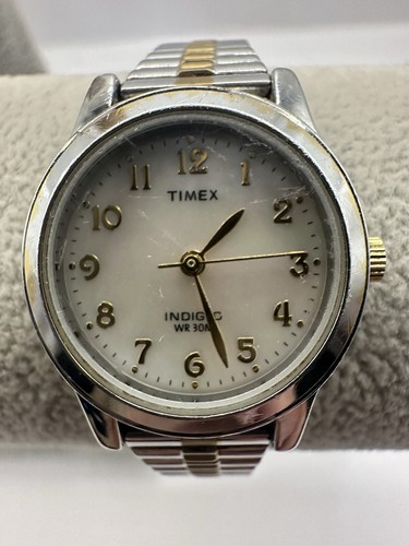Timex Womens T2M828 New Battery Essex Avenue 25MM 6.5" Stainless Steel Q